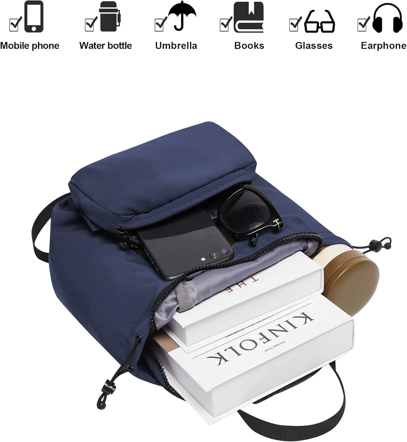 THE GYM PEOPLE Lightweight Mini Backpacks Womens Waterproof Travel Daypack Small Cute Crossbody Sling Bags