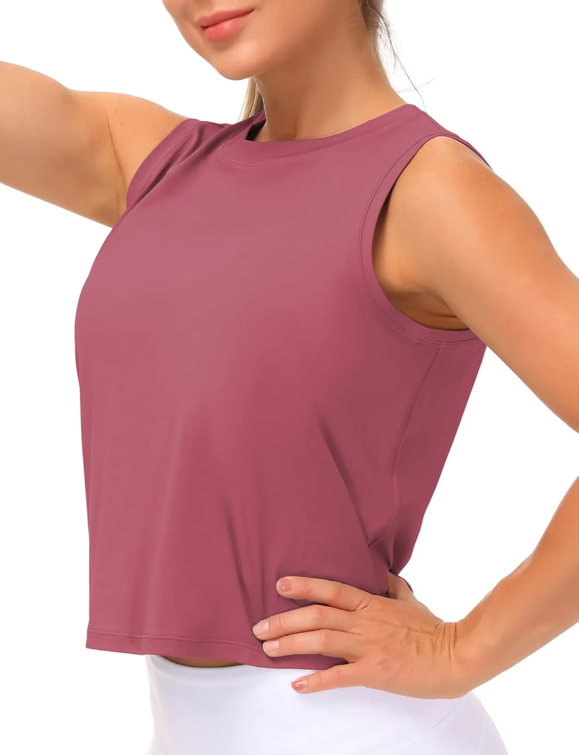 THE GYM PEOPLE Women's Workout Tops in Ice Silk Quick Dry Sleeveless