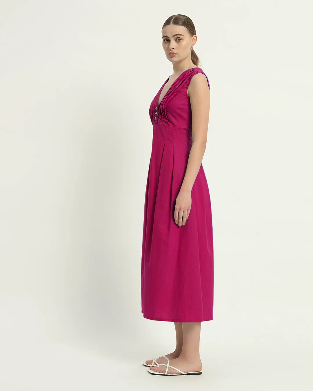 The Mendoza Berry Cotton Dress