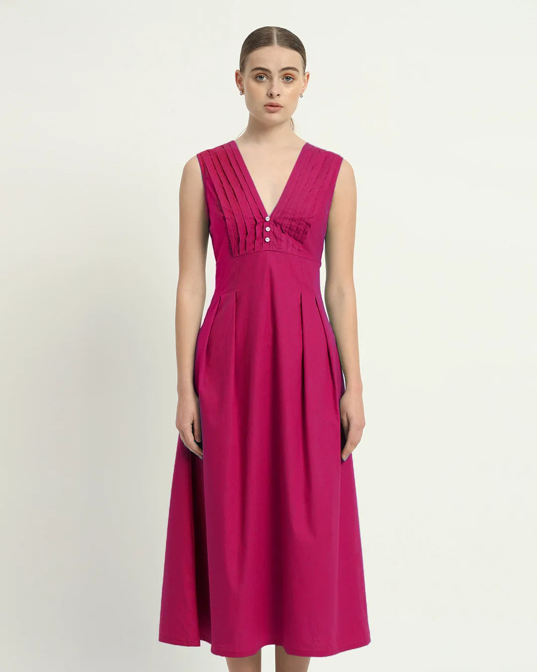 The Mendoza Berry Cotton Dress