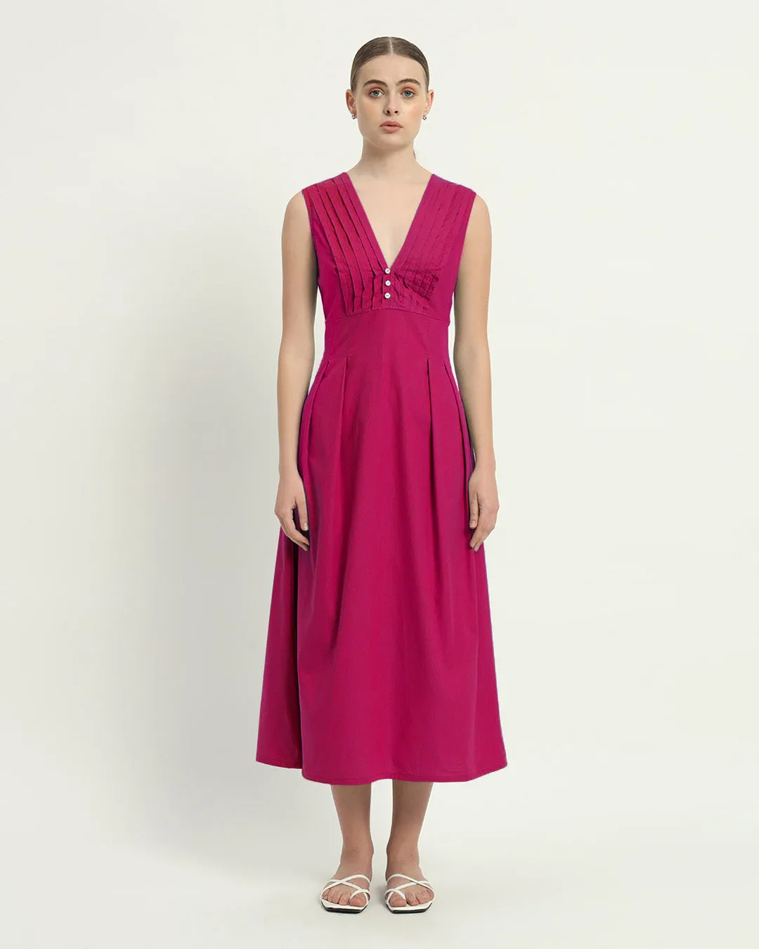 The Mendoza Berry Cotton Dress
