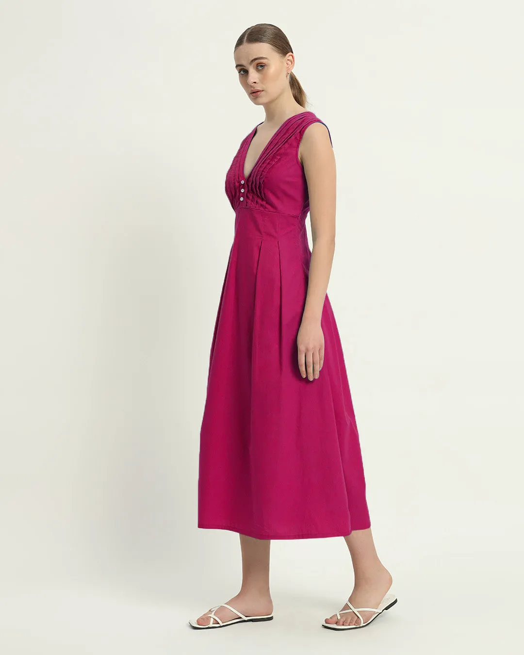 The Mendoza Berry Cotton Dress