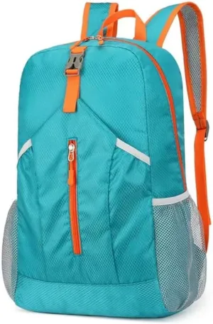 Travel lightweight foldable backpack hiking backpack splash proof compact travel backpack day pack (peacock green)