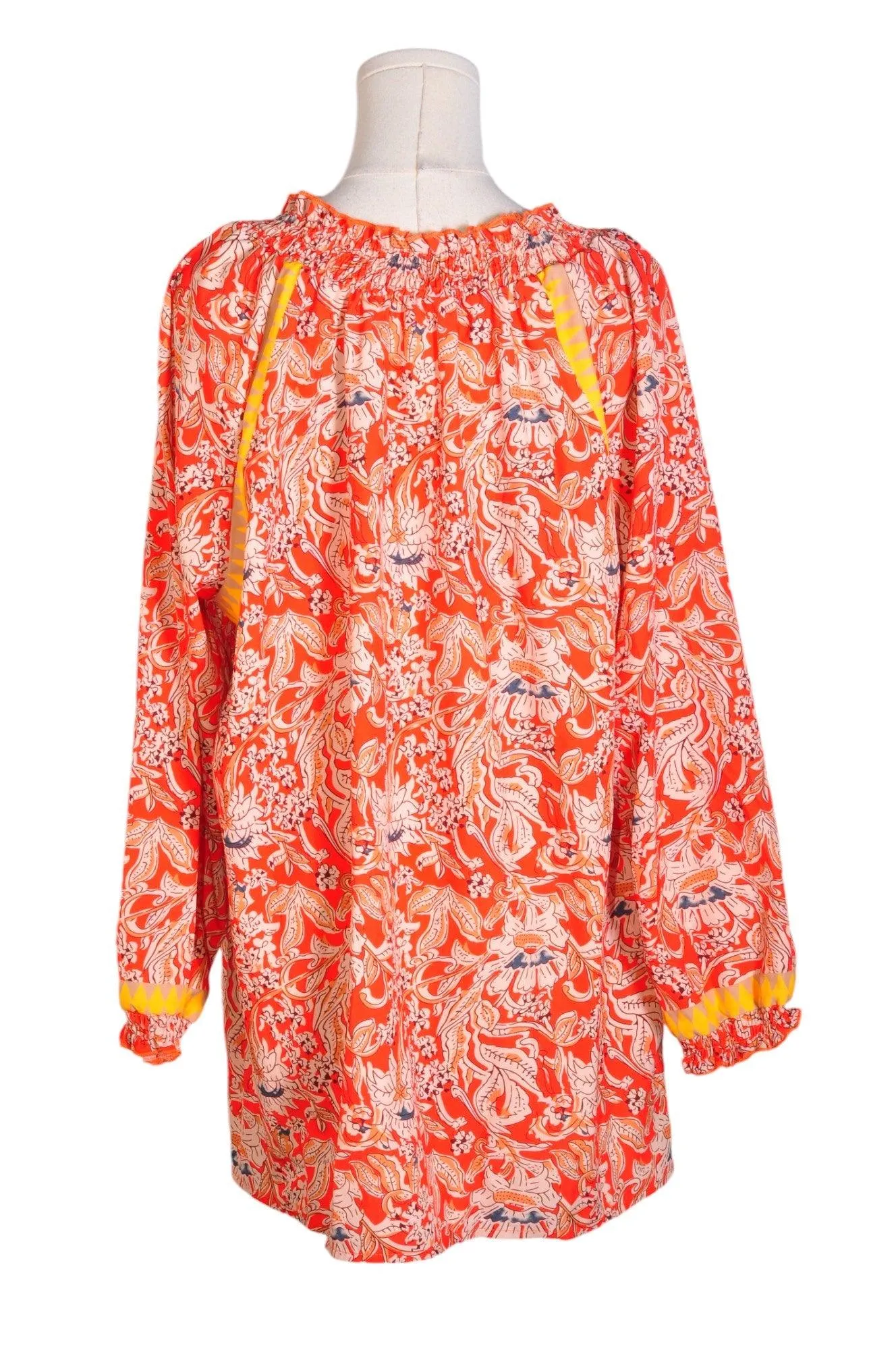UNBRANDED Women Tunics Regular fit in Orange - 2XL