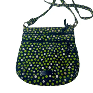 Vera Bradley Green and Blue Casual Crossbody Bag