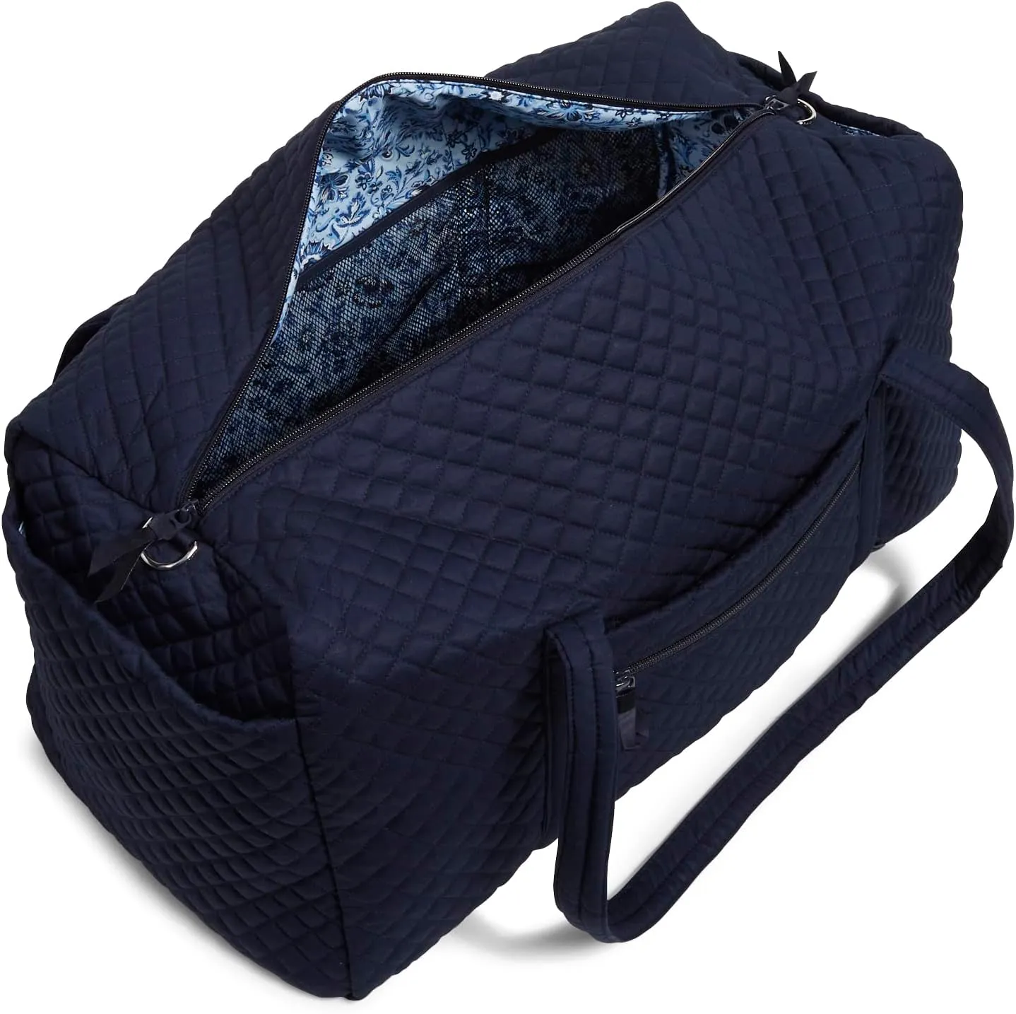 Vera Bradley Women's Cotton Large Travel Duffel Bag, True Navy, One Size