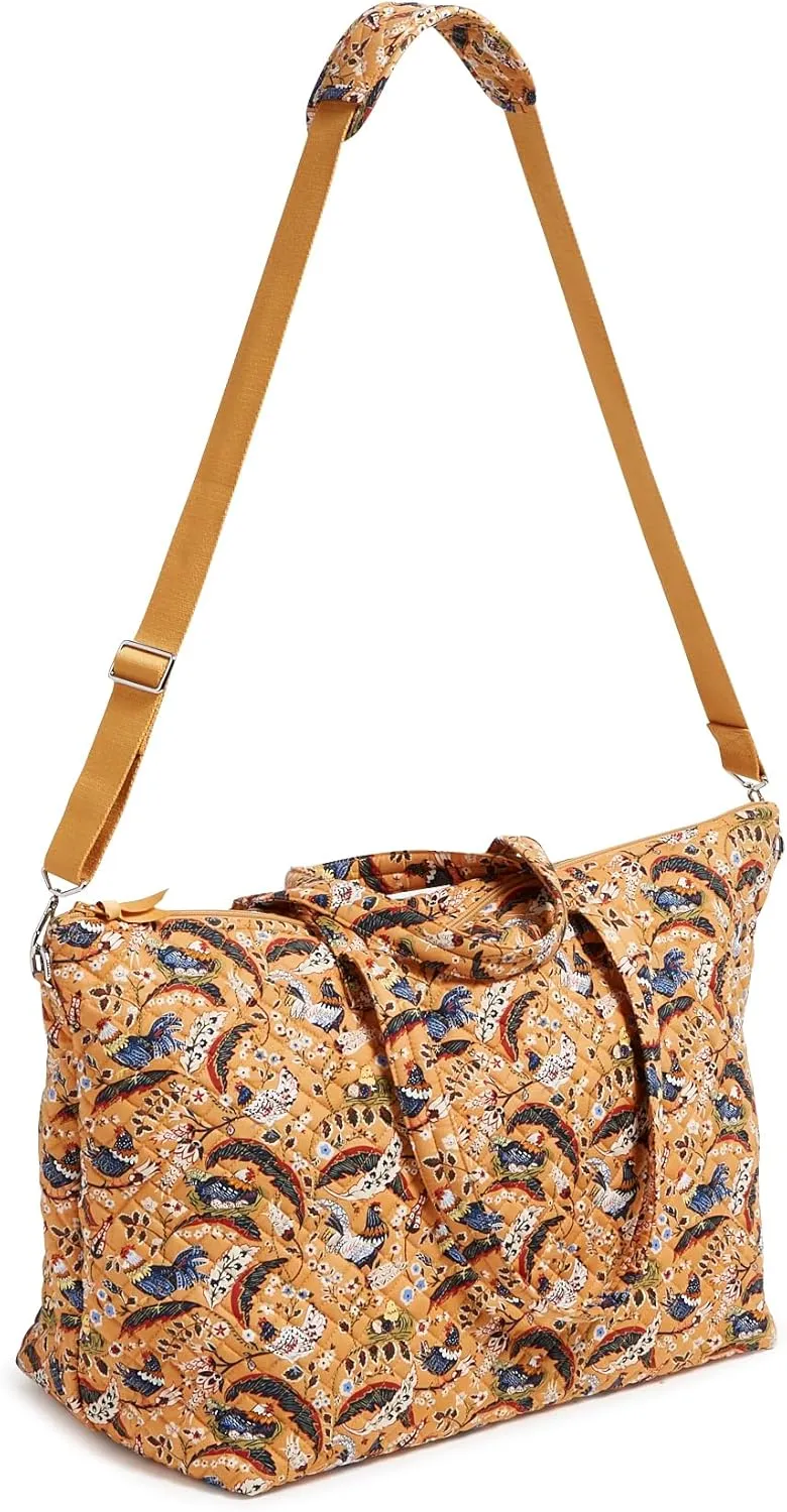 Vera Bradley Women's Cotton Overnight Tote Travel Bag