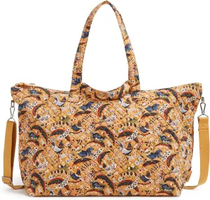 Vera Bradley Women's Cotton Overnight Tote Travel Bag