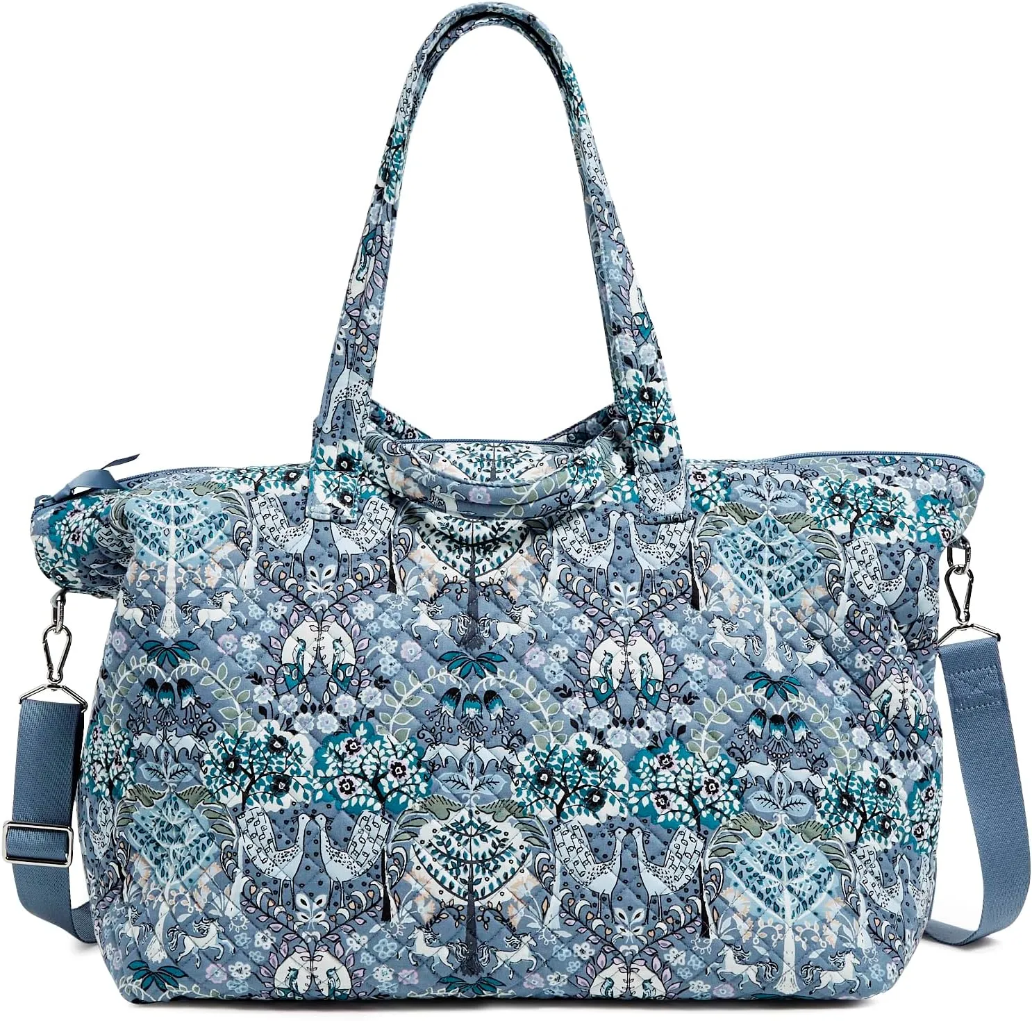 Vera Bradley Women's Cotton Overnight Tote Travel Bag