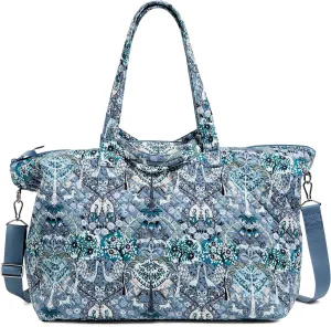 Vera Bradley Women's Cotton Overnight Tote Travel Bag