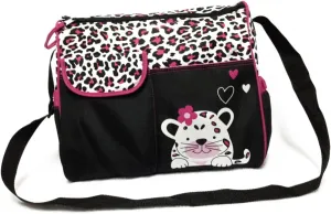 VICASKY Pink Multi Functional Mummy Handbag Large Capacity Diaper Nappy Changing Bag Stylish Travel Tote Bag Messenger Bag for Moms