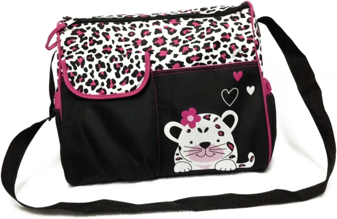 VICASKY Pink Multi Functional Mummy Handbag Large Capacity Diaper Nappy Changing Bag Stylish Travel Tote Bag Messenger Bag for Moms