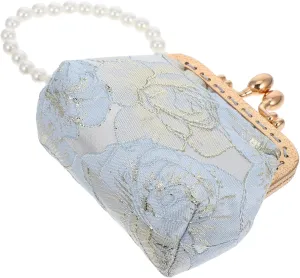 Vintage Floral Embroidered Evening Purse Authentic Chinese Brocade Handbag for Women Lightweight Compact Clutch for Weddings Formal Events Daily Outings