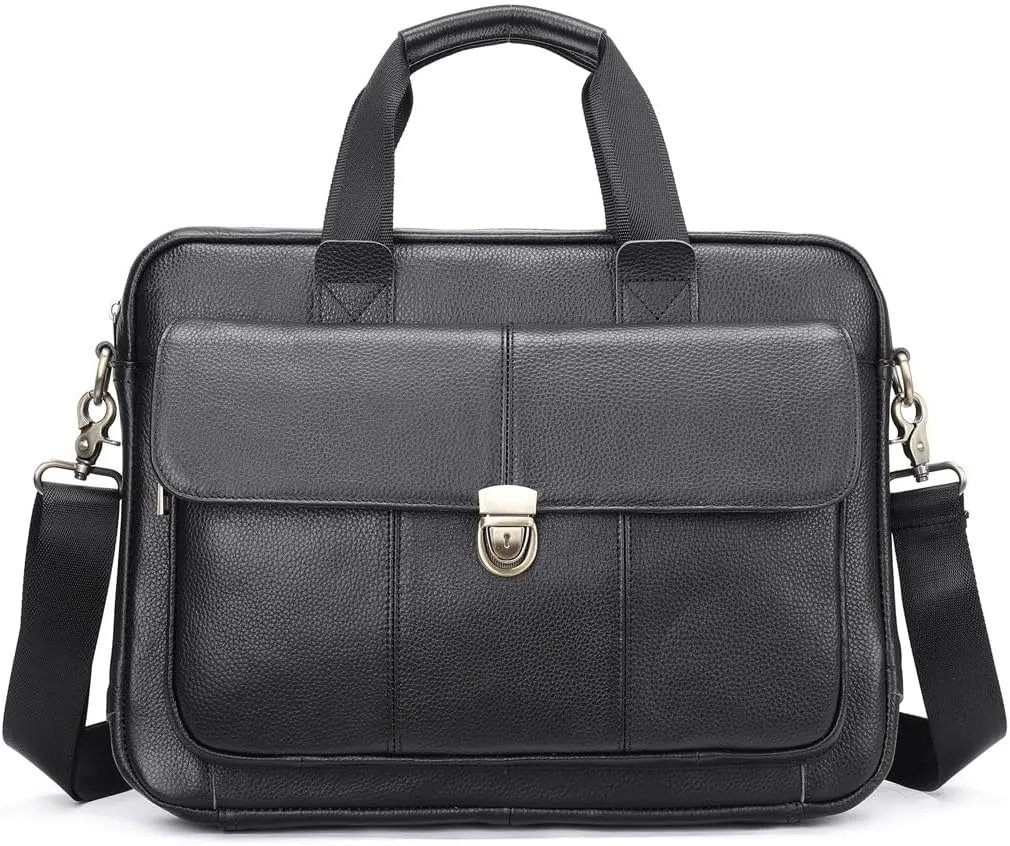 Vintage Tote Large Capacity Business Laptop Bag Portable Briefcase