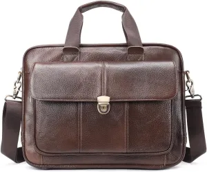 Vintage Tote Large Capacity Business Laptop Bag Portable Briefcase