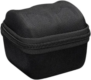 Watch Box with Foam Interior - Compact Travel Storage Case with Zipper for Men Women - Protective Organizer Holder 9x9x7.5cm