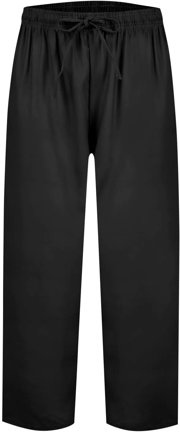 Women Beachy Outfits 2025 Drawstring Pants with Pockets Cropped Flowy Straight Slim Solid Sweatpants