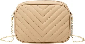 Women Messenger Bag Fashion Simple Stripe Trend Chain Shoulder Bag Purse Practical Ladies Bag