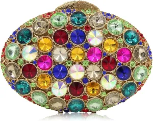 Women Rhinestones Evening Bags Elegant Clutch Purses Sparkling for Weddings Engagement Parties Prom
