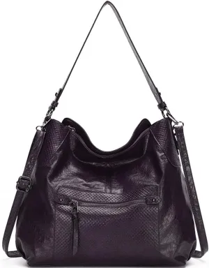 Women Shoulder Bags Marble Textured Leather Tote Bag Vintage Handbags Purse Hobo Handbag Satchel Crossbody Bag Totes