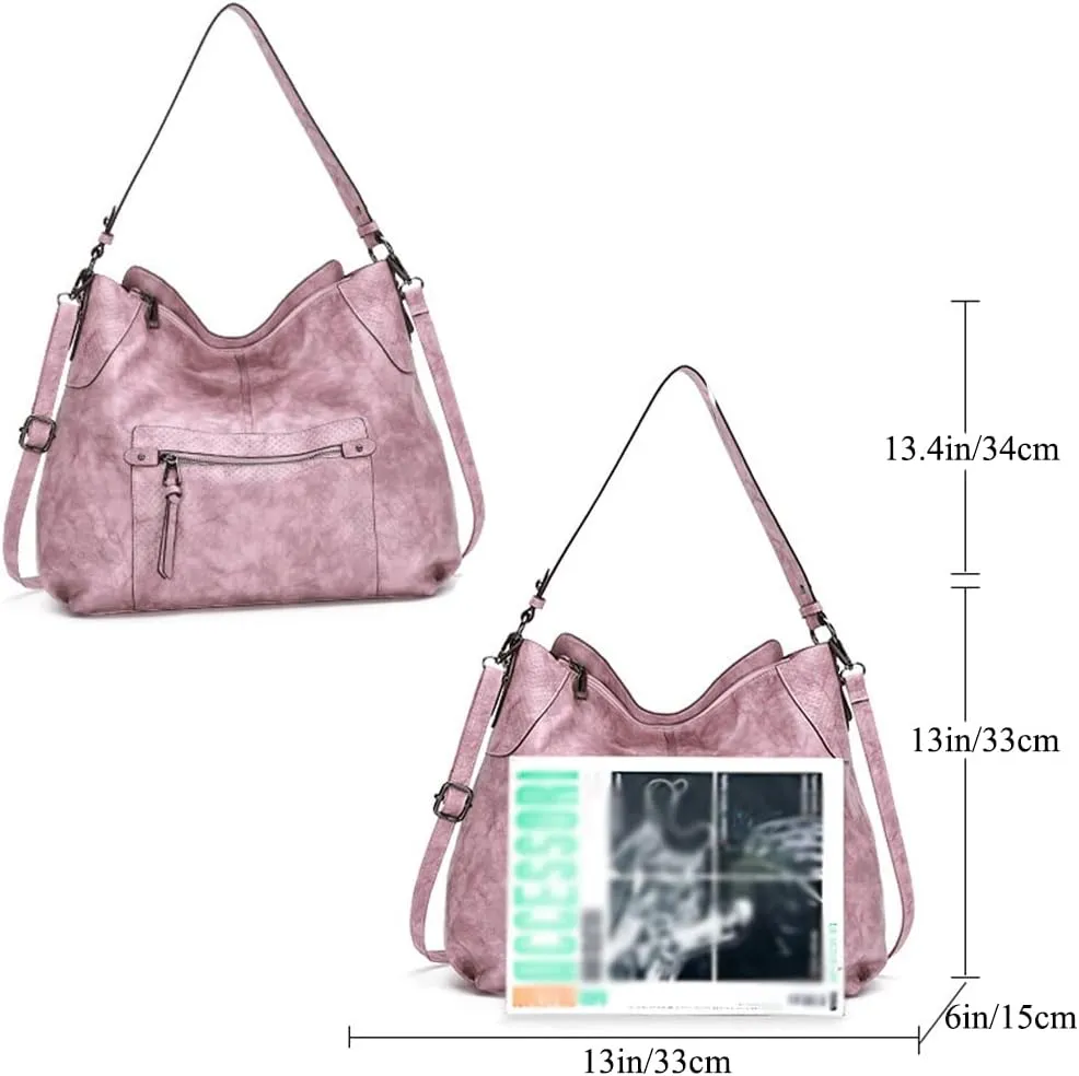 Women Shoulder Bags Marble Textured Leather Tote Bag Vintage Handbags Purse Hobo Handbag Satchel Crossbody Bag Totes