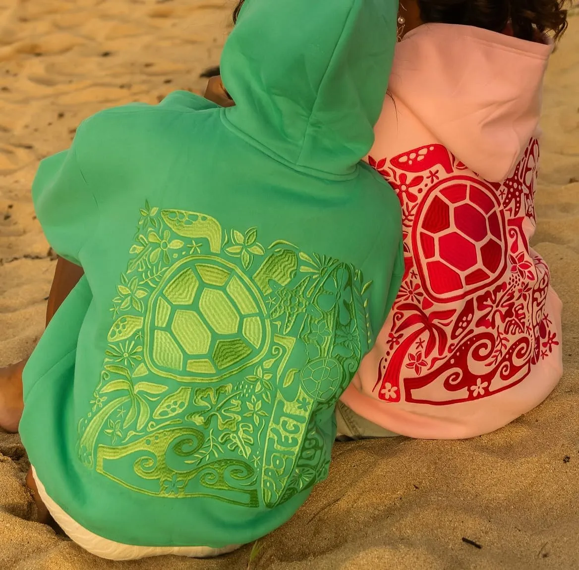 Women Teen Girls Cute Embroidered Flower Ocean Graphic Hoodies Coastal Preppy Long Sleeve Pocket Hoodie Sweatshirts