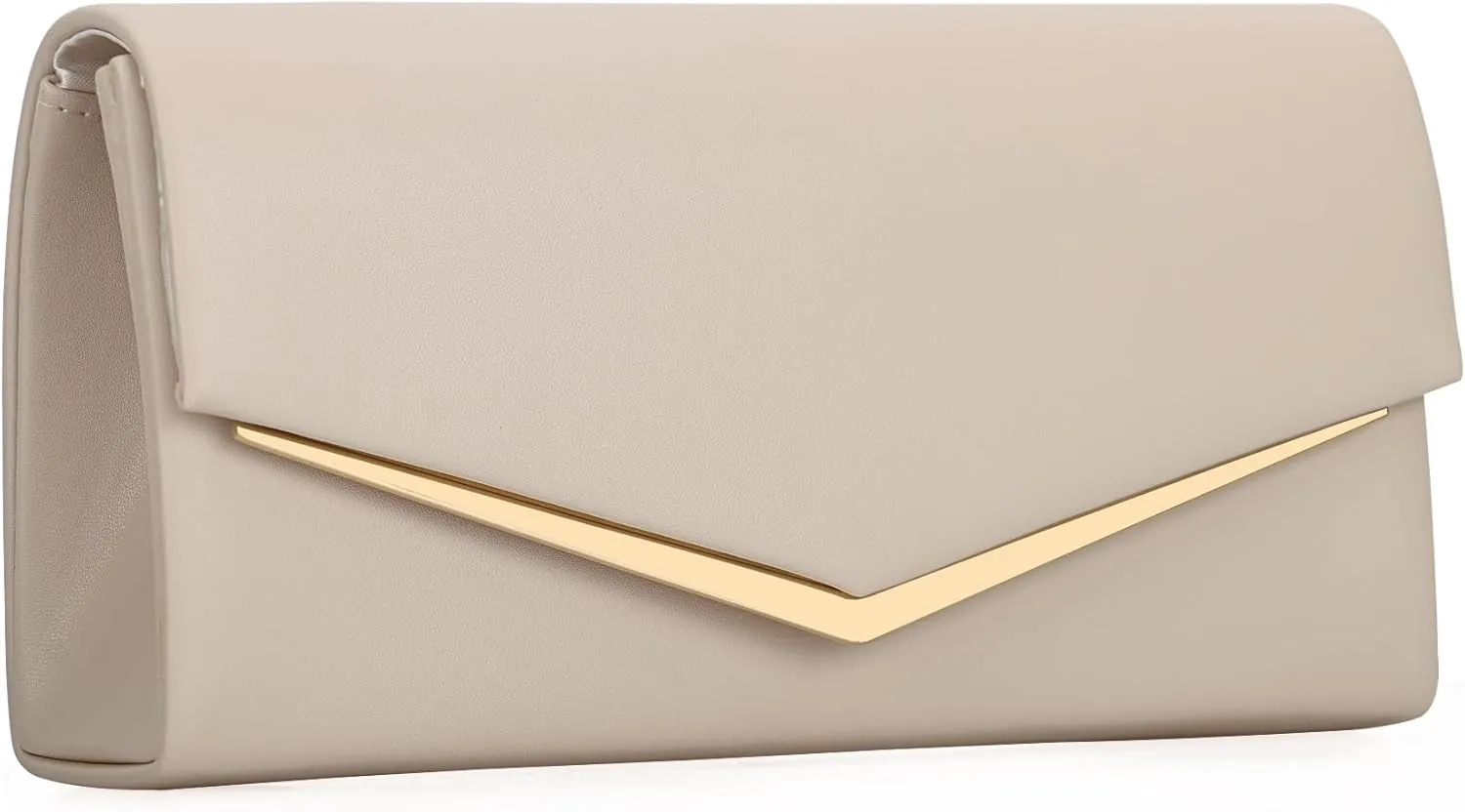 Womens Evening Handbag Vegan Leather Ladies Envelope Clutch Classic Elegant Purse Bags