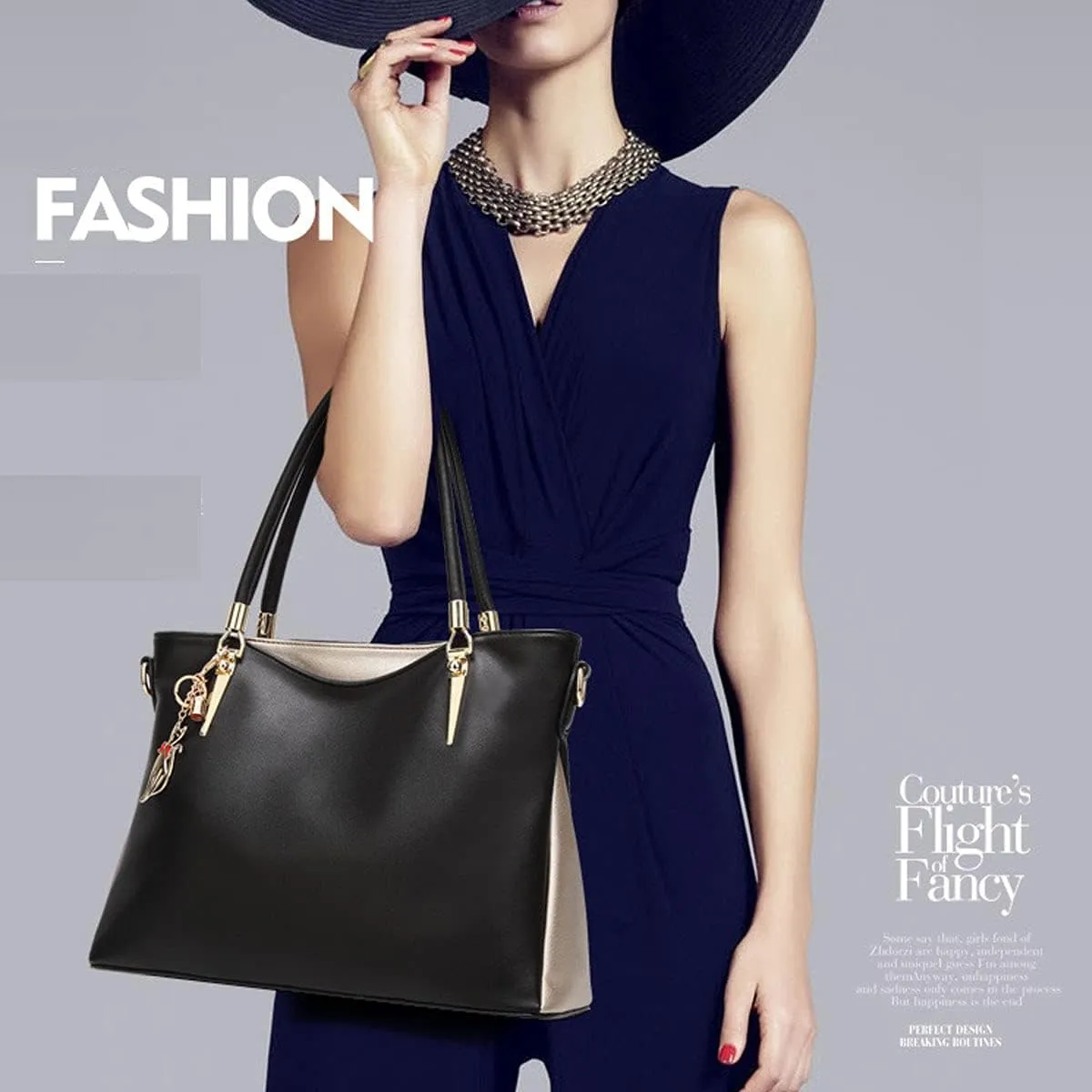 Womens Leather Handbags Purse Top-handle Bags Totes Satchel Shoulder Bag for Ladies with Decorations(Wine)