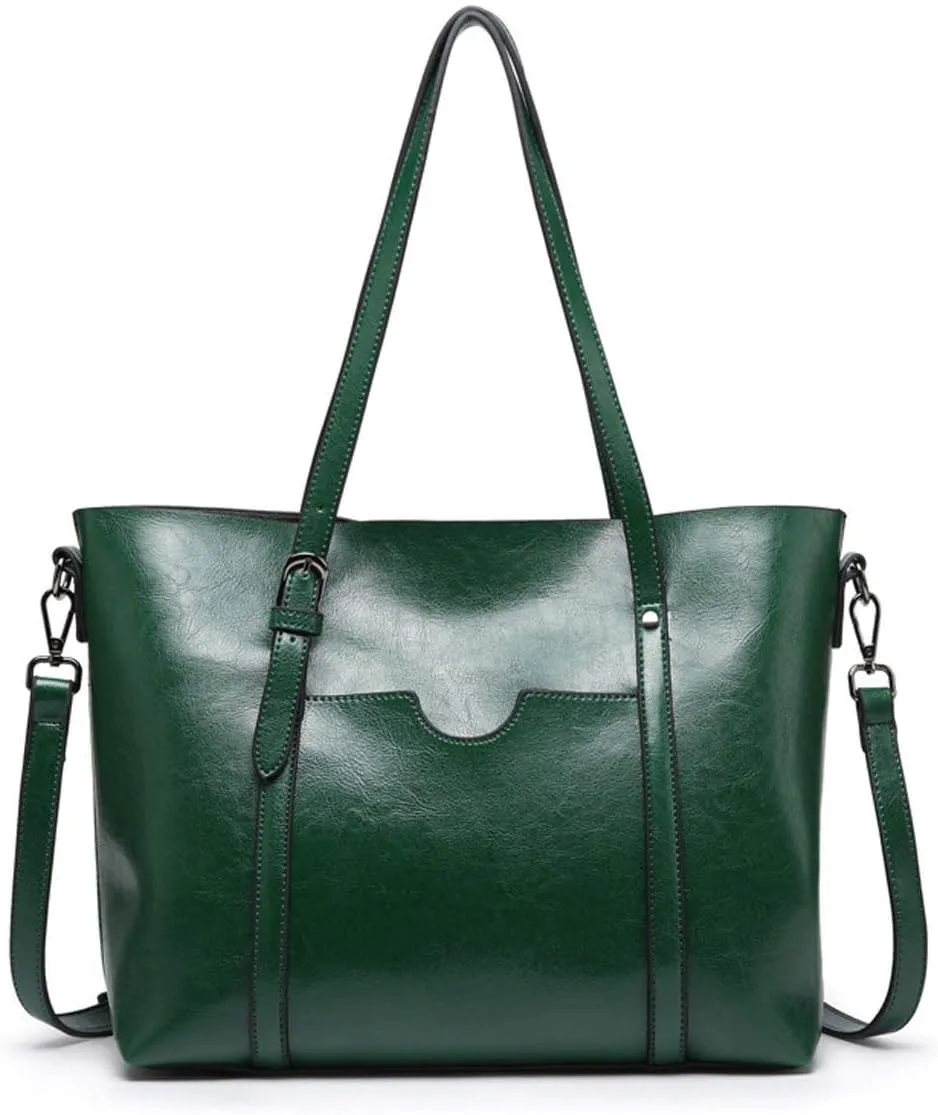 Womens PU Leather Handbag Top Handle Tote Shoulder Hobo Bag Satchel Purse
