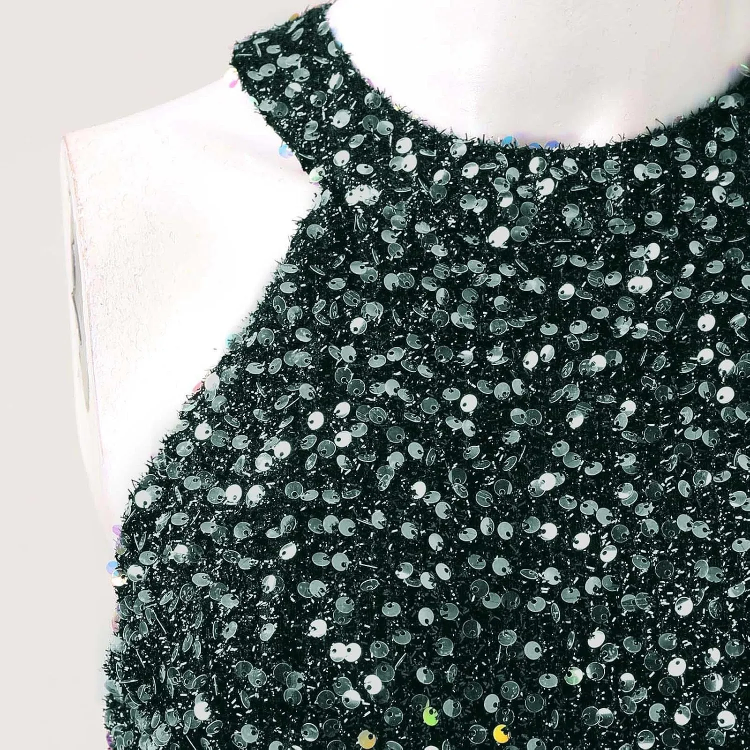 Womens Sequin Dress Hot Drilling Tassel Mini Dress Cocktail Party Dress Sexy Club Night Dress Wrap Hip Dresses
