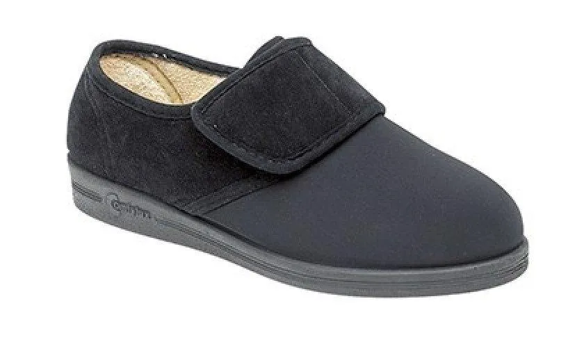 Womens Wide Fit Comfylux Stella Slippers