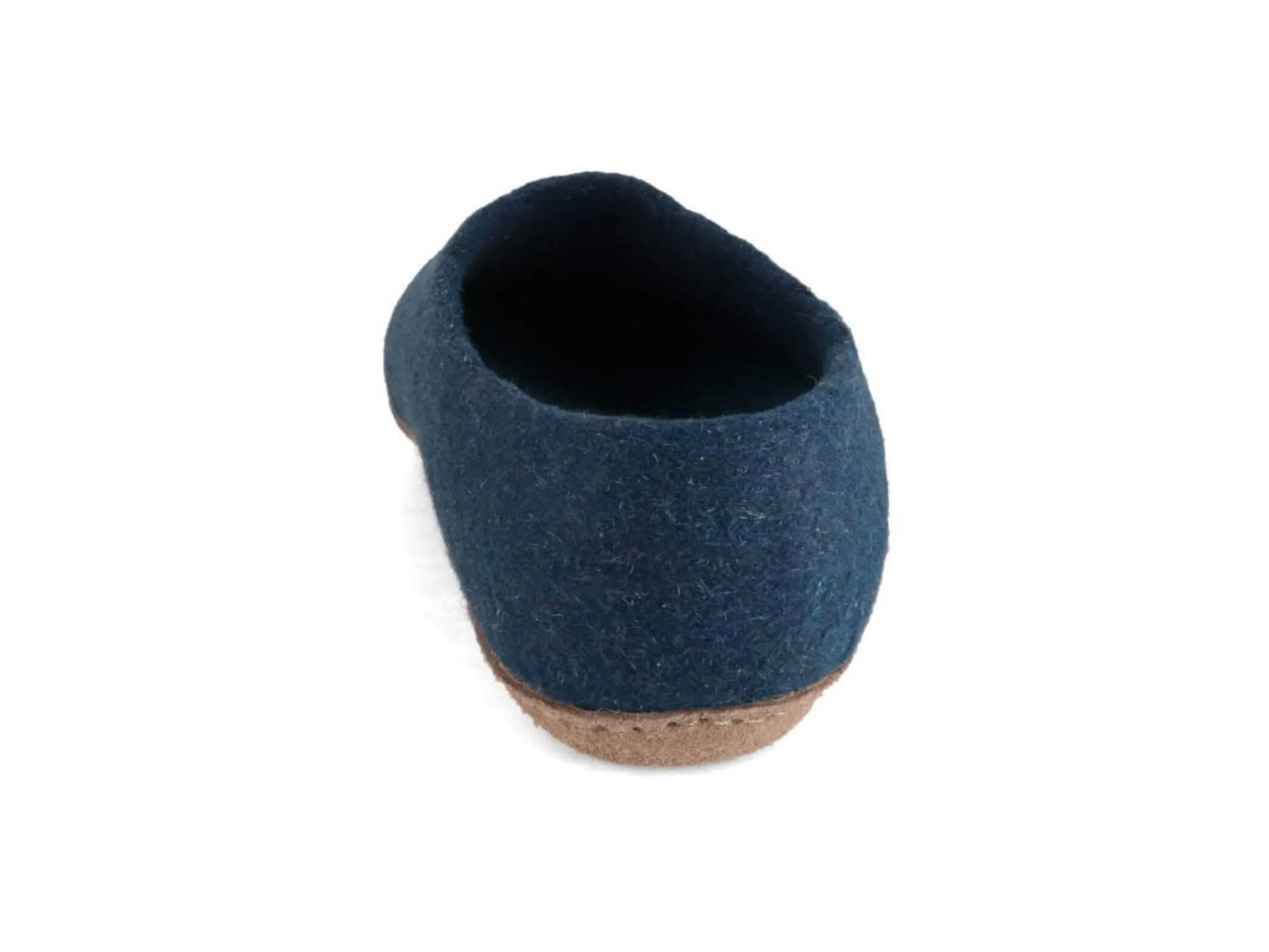 WoolFit Classic | Closed-Heel Slippers with Insoles & Leather Sole