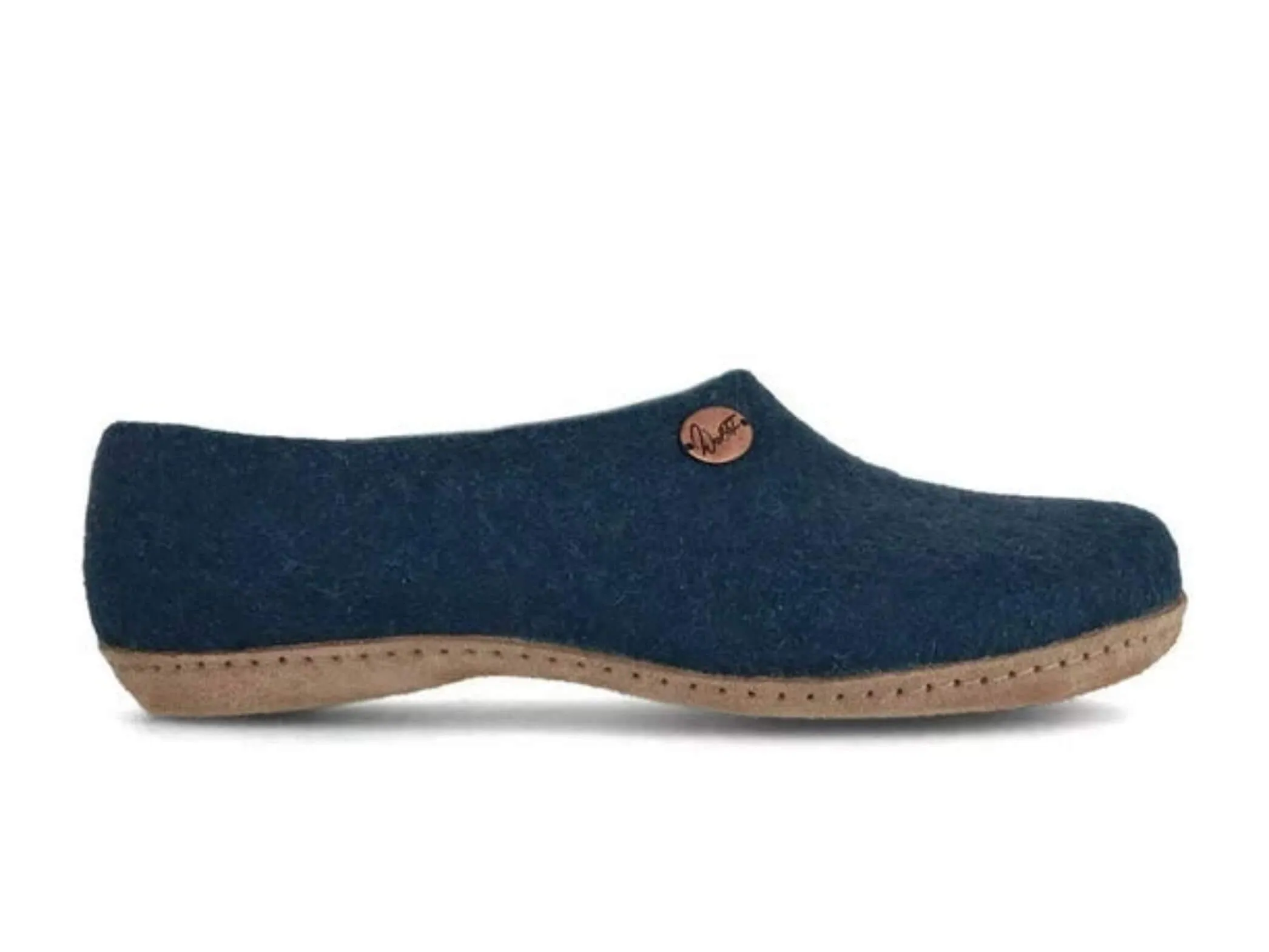 WoolFit Classic | Closed-Heel Slippers with Insoles & Leather Sole