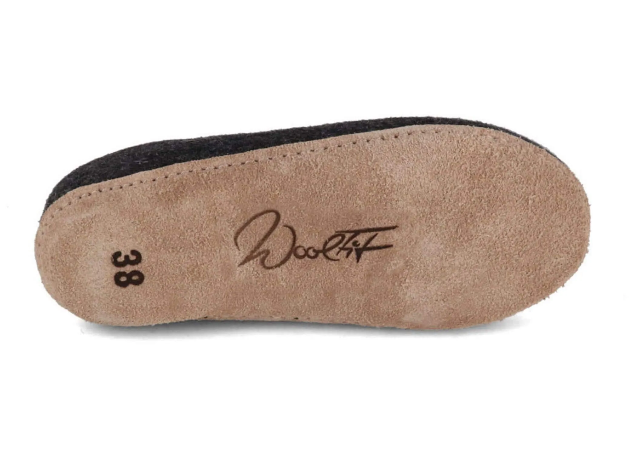 WoolFit Classic | Closed-Heel Slippers with Insoles & Leather Sole
