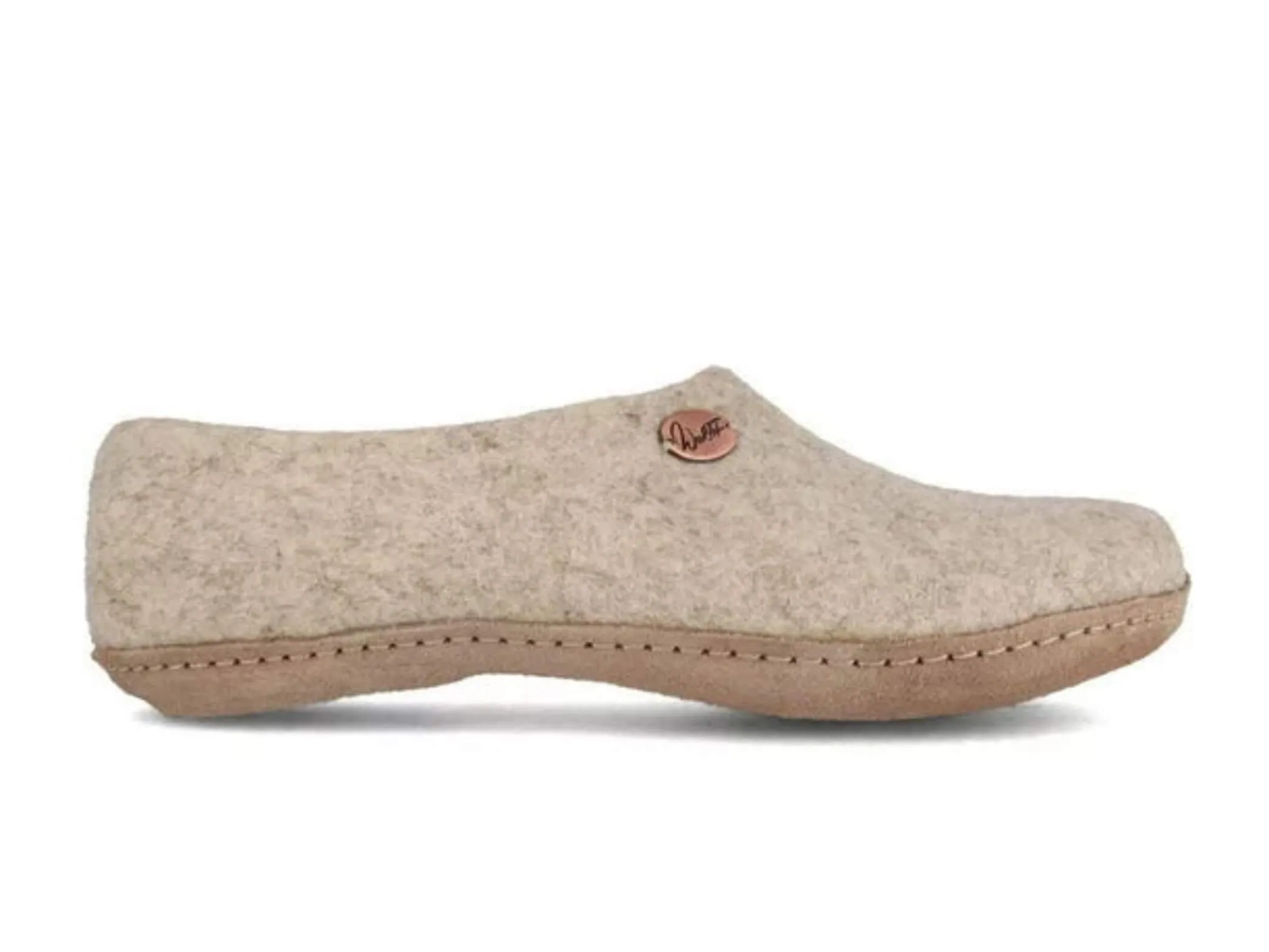 WoolFit Classic | Closed-Heel Slippers with Insoles & Leather Sole