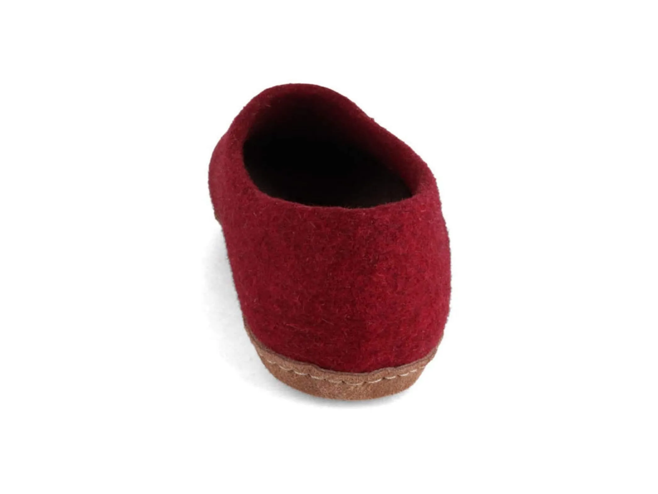 WoolFit Classic | Closed-Heel Slippers with Insoles & Leather Sole