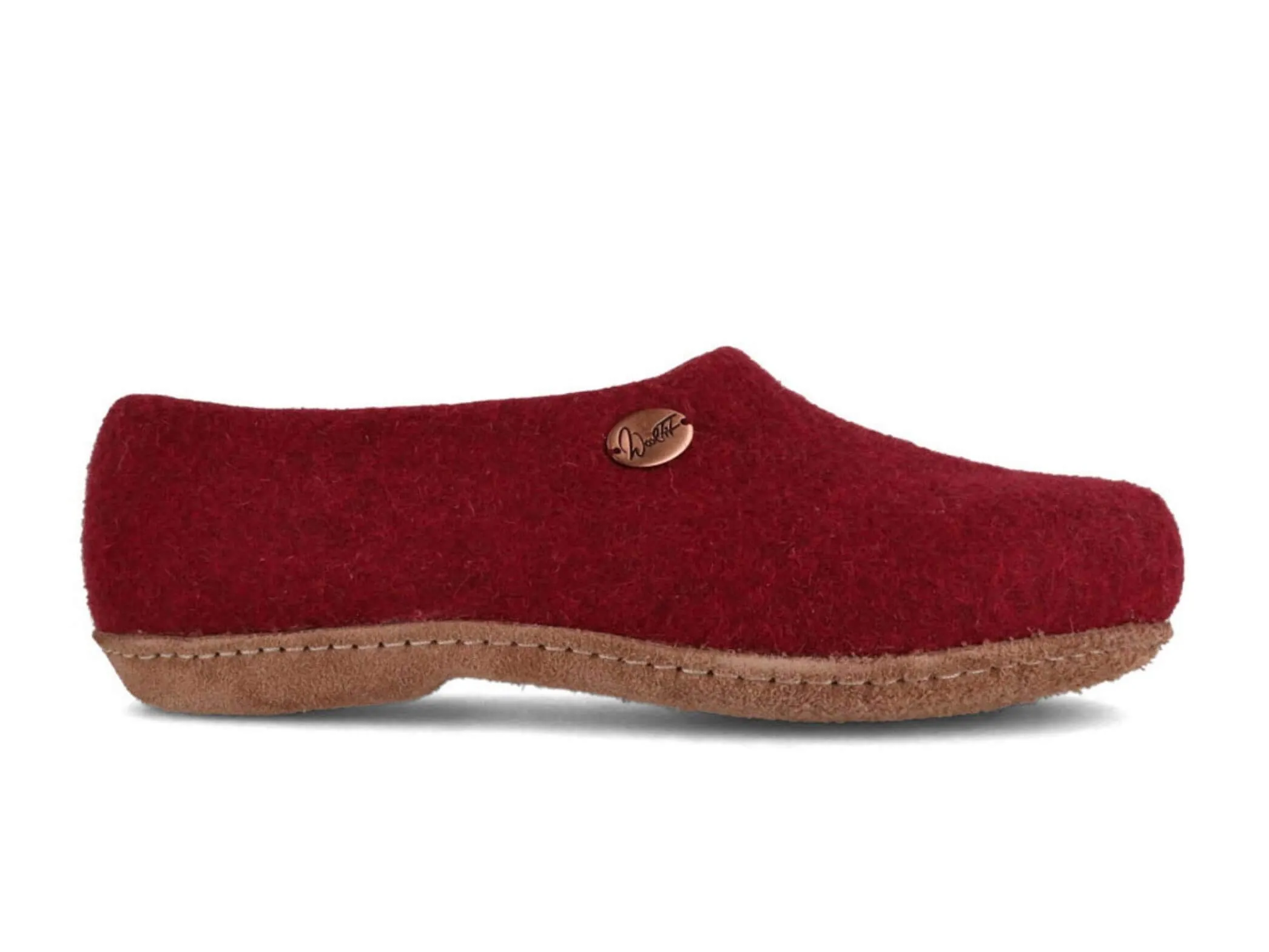 WoolFit Classic | Closed-Heel Slippers with Insoles & Leather Sole