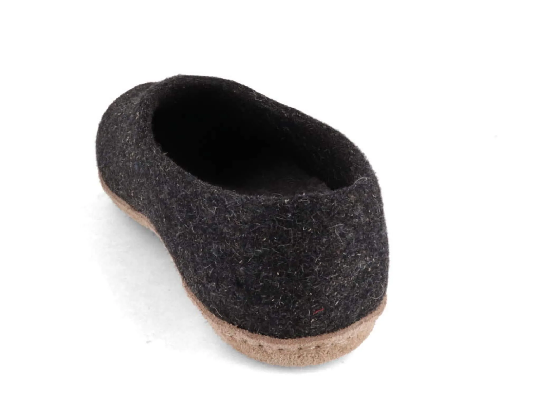 WoolFit Classic | Closed-Heel Slippers with Insoles & Leather Sole