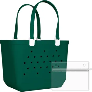 X-Large Beach Rubber Tote Bag Washable Travel Waterproof Sandproof Durable Modern Sports Handbag Groceries Pool