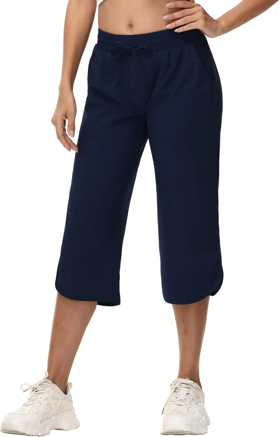YuKaiChen Women's Capris Wide Leg Lightweight Quick Dry Pants Hiking Outdoor Athletic