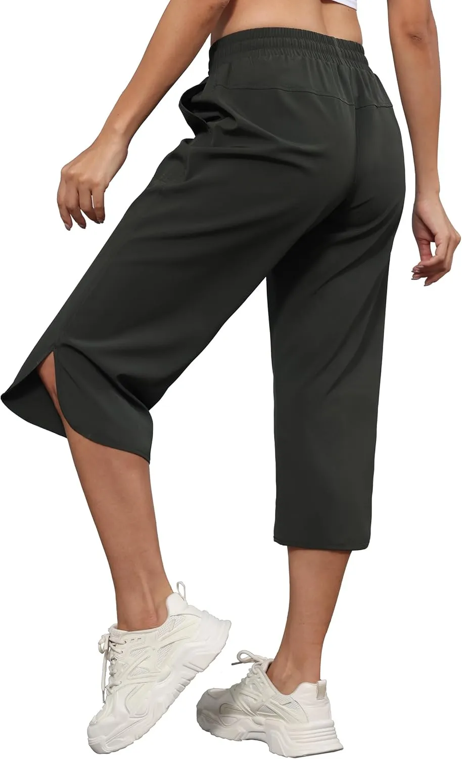 YuKaiChen Women's Capris Wide Leg Lightweight Quick Dry Pants Hiking Outdoor Athletic