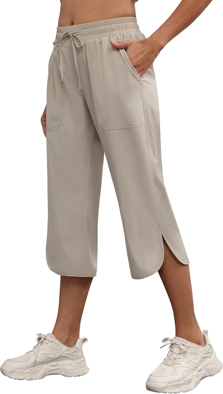 YuKaiChen Women's Capris Wide Leg Lightweight Quick Dry Pants Hiking Outdoor Athletic